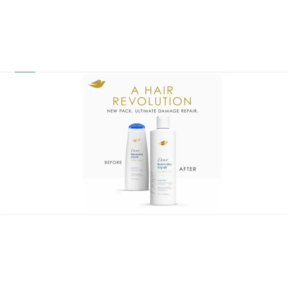 4-Pack Dove Shampoo Intensive Repair for Damaged Hair with Bio-Protein care 12oz